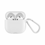 White Silicone Case Cover for AirPods 4th Generation - Image 2